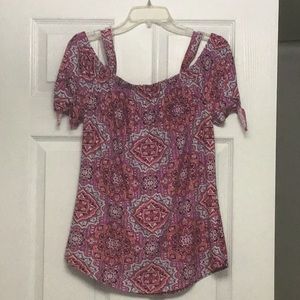 Super Soft Off The Shoulder Top With Tank Top Straps Size Med